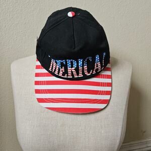 'MERICA Snapback Black USA Flag